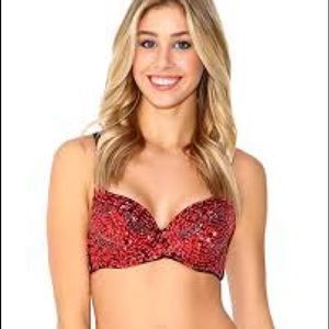 Iheartraves Red Sequin Bra size small new with tag